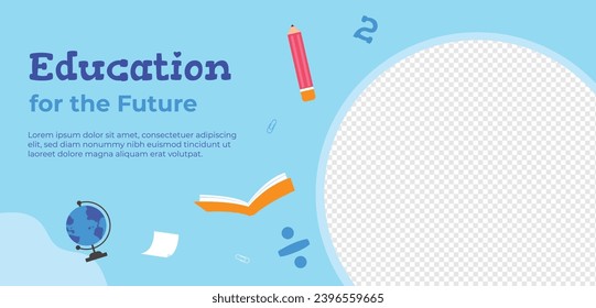 Happy International Education day celebration. January 24. International Day of Education background. Cartoon Vector illustration Template for Poster, Banner, Flyer, Greeting, Card, Cover, Post.