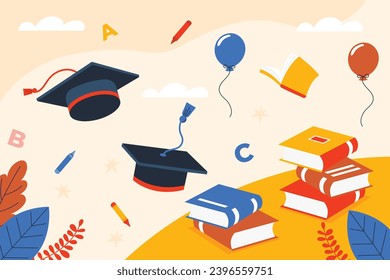 Happy International Education day celebration. January 24. International Day of Education background. Cartoon Vector illustration Template for Poster, Banner, Flyer, Greeting, Card, Cover, Post.