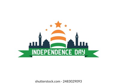 Feliz Día Internacional de la Independencia Ilustración vectorial