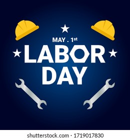 Happy International Labor Day banner 1st May background wallpaper Creative Design Template vector illustration