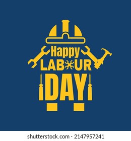 Happy International Labor Day for banner or poster, May 1