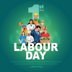 Happy International Labor Day. Vector Illustration Design