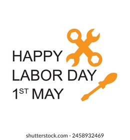 happy international labor day. vector illustration design