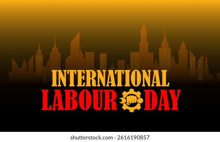 Happy International Labour Day background vector illustration