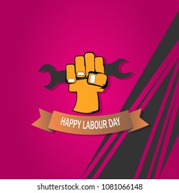 happy International labour day illustration design label poster banner background isolated