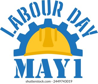 Happy International Labor Day 1. Mai. Mayday-Poster oder Banner-Design.