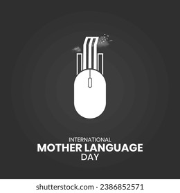 Happy International Mother Language Day kreative Anzeigen. 21. Februar Muttersprachstag in Bangladesch.