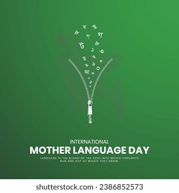 Happy International Mother Language Day creative ads. 21 February Mother Language Day of Bangladesh.