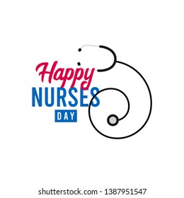 Happy international nurses day vector template. design for thank nurses day. Design for banner, greeting cards or print.
