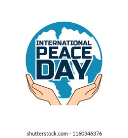 happy international peace day concept. vector illustration