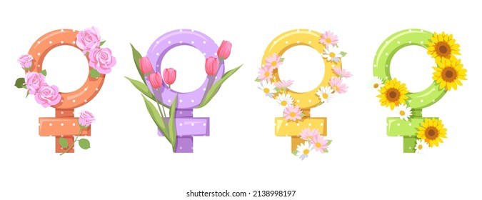 Happy International Woman's Day. Empowerment of woman Eight of March Celebration. Protect Free Confident Women for feminism, independence, freedom, empowerment, activism for women rights 