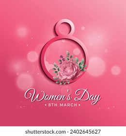 Happy International women's day creative post design for social media