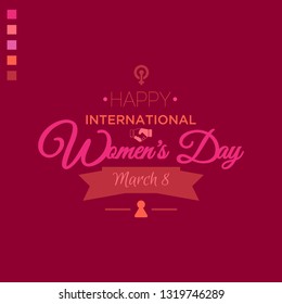 Happy International Women's Day. Feminism slogans and inspirational quotes for women. vector illustration.