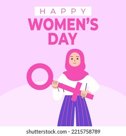 Happy international Womens day illustration