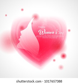 Happy International Women's Day on March 8th design background. 
