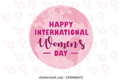 Happy International Women's Day poster vector