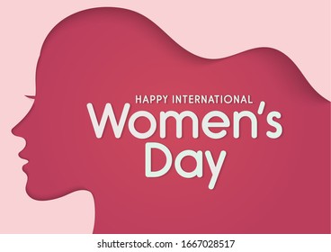 Happy International Womens Day Vector Poster, Women's History Month On March