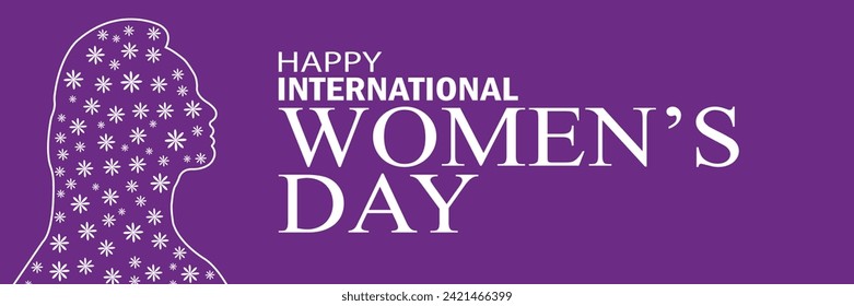 Happy International Women's Day Vector Illustration. Suitable for greeting card, poster and banner.