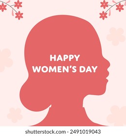 happy international women's day Vector template