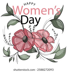 Happy International Women's Day. Vector Illustration of Women with Different Cultures