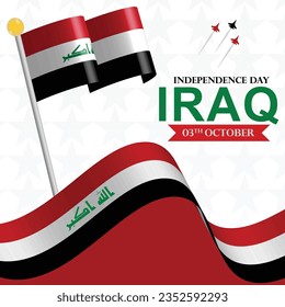 plantilla feliz día de la independencia de iraq 