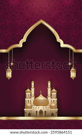 Happy Islamic Celebration Event background greetings cards
