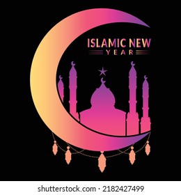 Happy Islamic New Year 2022 Vector Design