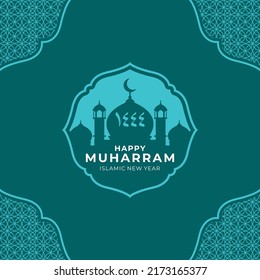 Happy Islamic New Year Celebration Vector Template Design Illustration