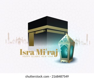 Happy islamic new year, Happy Islamic New Year, Islamic New Year Design with with lanterns, mosque Background  
