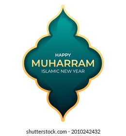 Happy Islamic New Year Template Design. vector illustration