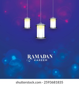 Happy Islamic Ramadan Kareem background. is the month of blessing Ramadan Kareem text translation in Arabic lettering , Welcome Ramadan in Arabic , banner poster and social media post design.