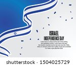 Happy Israel National Day Celebration vector template, Israel flag background, Background Concept for Independence Day and other events, Vector Illustration Design.