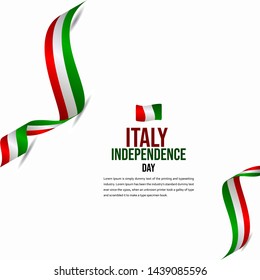 Happy Italy Independence Day Celebration Vector Template Design Illustration