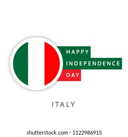 Happy Italy Independence Day Vector Template Design Illustrator