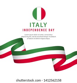 Happy Italy National Day Celebration Vector Stock Vector (Royalty Free ...