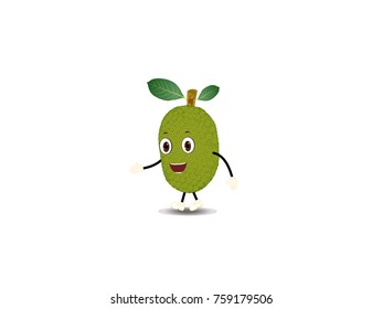 Happy Jack Fruit - Cartoon Vector Image