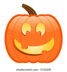 Happy Jack-O-Lantern; perfect for Halloween projects