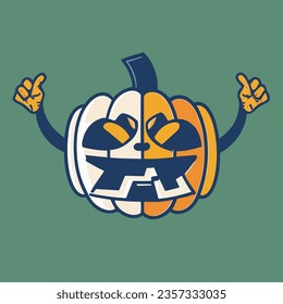 Happy jack-o-lantern wait for halloween celebrate