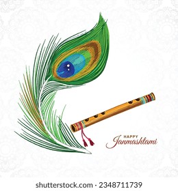 Happy janmashtami-Karte - Feierlicher Hintergrund