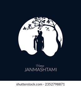 Happy Janmashtami Design Concept Social Media Post