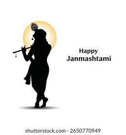 Happy Janmashtami Festival Poster Hindu Religion