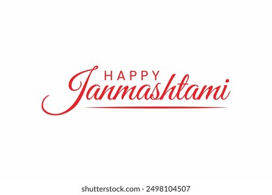 Happy Janmashtami text vector, Happy Janmashtami vector, Janmashtami, Janmashtami Greetings,  Poster background design