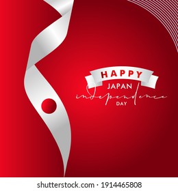 Happy Japan Foundation Day Vector Design Template Background