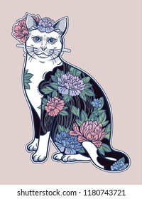 Happy Japanese folklore cat