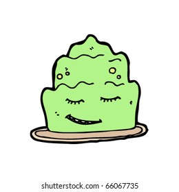 caricatura de alegre gelatina