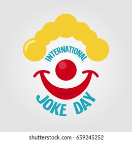 Happy Joke Day. Vector Illustration. Suitable for poster, banner, campaign, and greeting card
