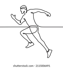 happy jump online continuous drawing single line art