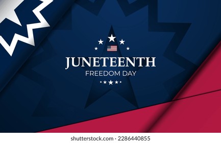 Happy Juneteenth freedom day background Vector illustration