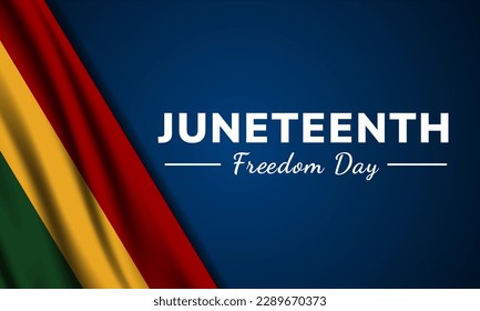 Happy Juneteenth freedom day background Vector illustration