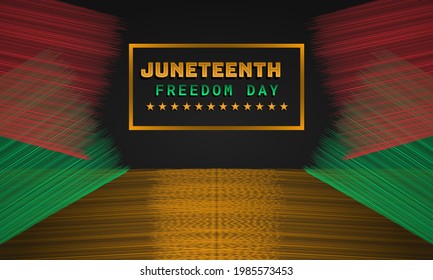 Happy Juneteenth Independence Day. Freedom Or Emancipation Day Background Design